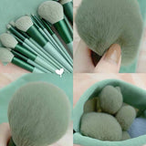 10/13Pcs Soft Fluffy Makeup Brushes Set for cosmetics Foundation Blush Powder Eyeshadow Kabuki Blending Makeup brush beauty tool