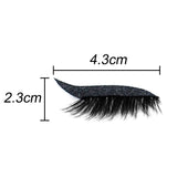 2 In 1 Eyeliner False Eyelashes Sticker Double Eyelid Line Patch Reusable Waterproof Makeup Glitter Shiny Eyeliner Stickers